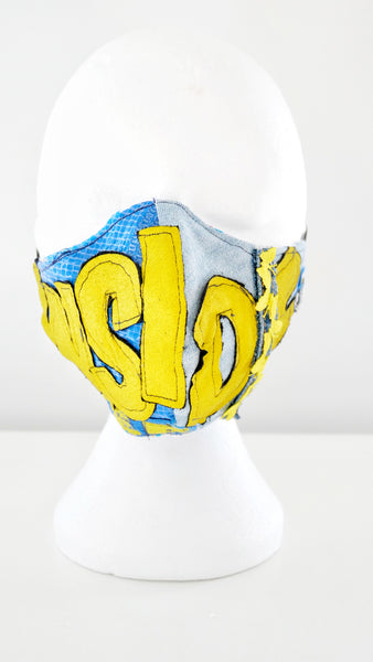 Reusable, Washable, Denim and Ikea Frakta Slogan Face Mask