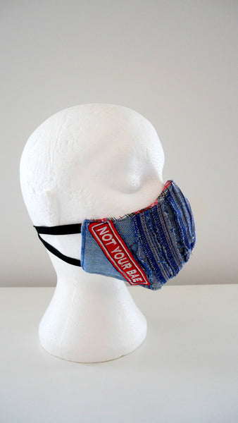 Reusable, Washable, Distressed Denim Not Your BAE Face Mask