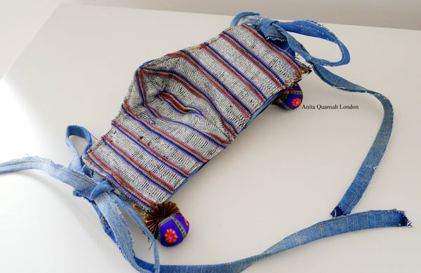 Reusable, Washable, Distressed, Belted Face Mask With Detachable Earrings