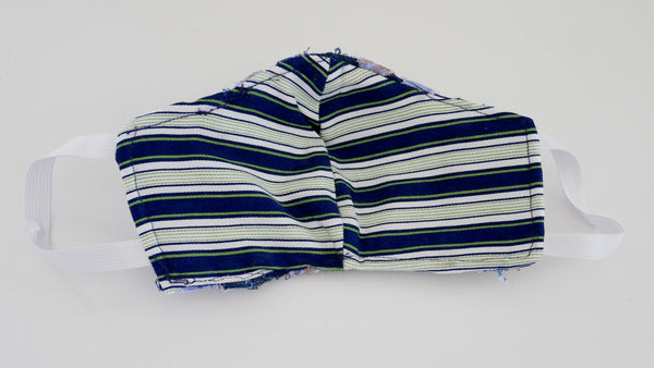 Reusable, Washable, Distressed, Denim Weave Face Mask