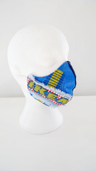 Reusable, Washable, Distressed, Minnie Mouse Meets Ikea Face Mask 2