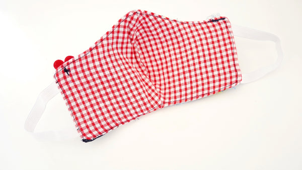 Reusable, Washable, Distressed, Minnie Mouse Meets Ikea Face Mask 2