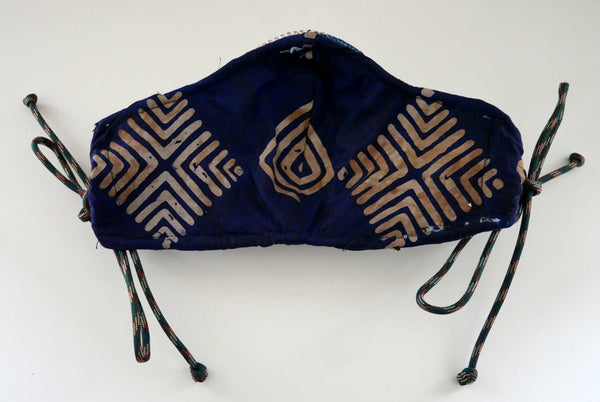 Reusable, Washable, Metallic, And  Denim Chevron, Rhinestones Face Mask