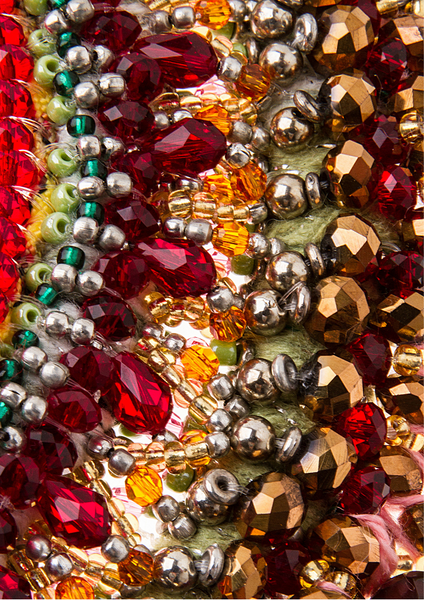 Sarai Multi Gemstone And Swarovski Crystal-Embellished Carnelian Fringe Collar Necklace