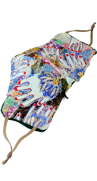 Talk To The Hand Reusable Washable Applique And Embroidered Face Mask