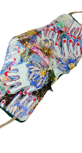 Talk To The Hand Reusable Washable Applique And Embroidered Face Mask