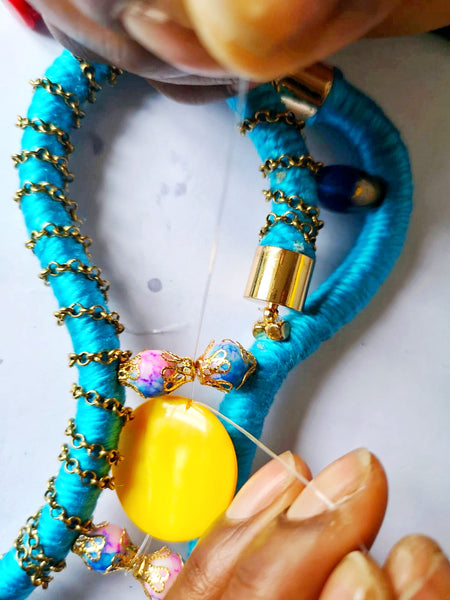 The Indah Multi-Beaded Cord Necklace Kit + Guide Advanced Level