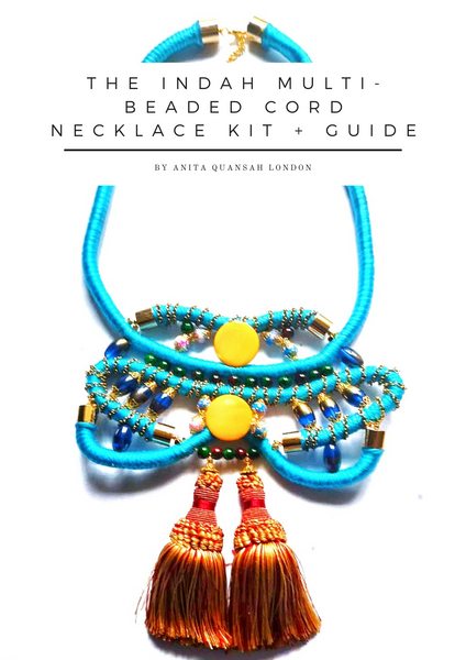 The Indah Multi-Beaded Cord Necklace Kit + Guide Advanced Level