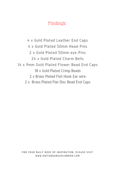 The Omaria Beaded Drop Earrings Jewellery Making Kit + Guide Advanced Level