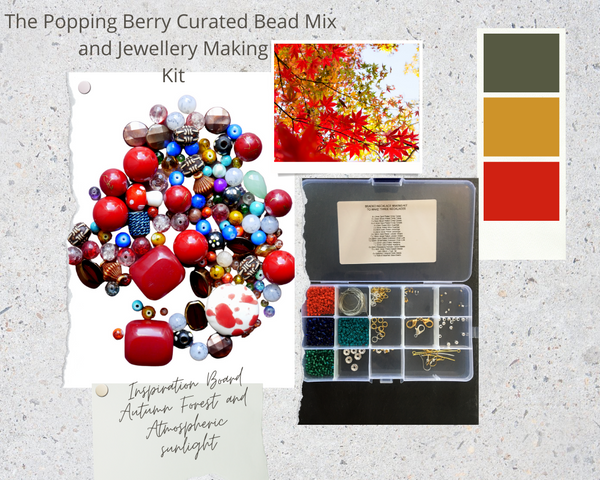 The Popping Berry Curated Bead Mix and Jewellery Making Kit