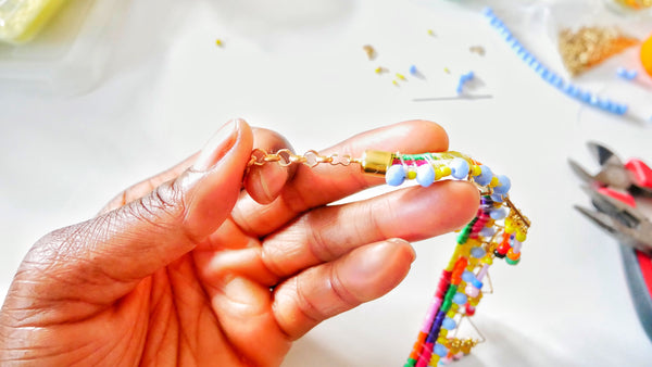 The Tayla Multi-Beaded Embellished Friendship Bracelets Kit + Guide Beginners and Intermediate Level