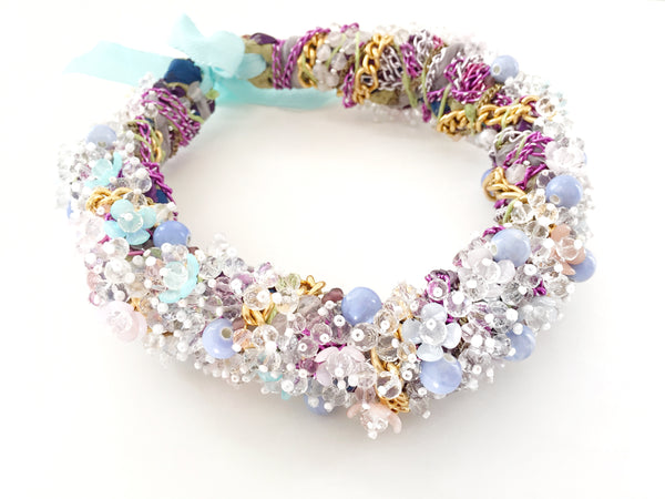 Voluptas Multi-Beaded Embellished Headband by Anita Quansah London