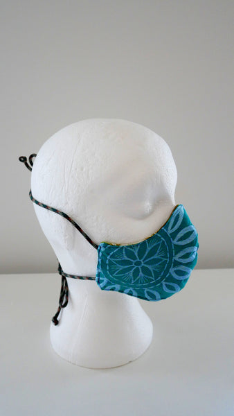 Washable Reusable Embroidery Face Mask With A Filter Pocket