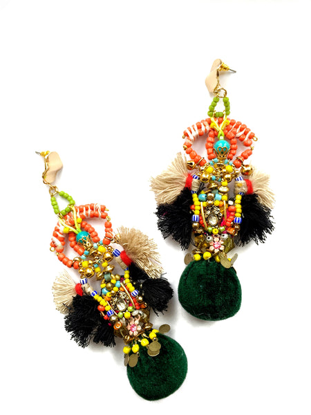Izzy Embellished Drop Earrings