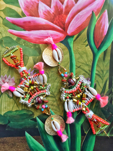 Rumi Statement Drop Earrings
