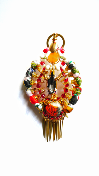 Athena Swarovski Crystal-Embellished Brass Tassel Drop Earrings