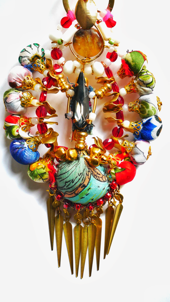Athena Swarovski Crystal-Embellished Brass Tassel Drop Earrings