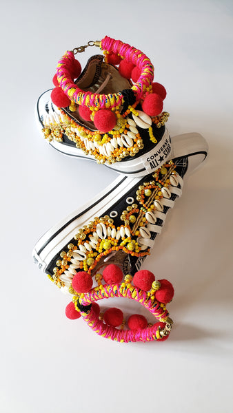 Monet Beaded Embellished Chuck Taylor All Star Low Top Converse