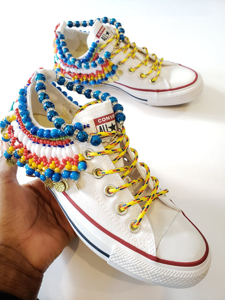 Zadie Beaded Embellished Chuck Taylor All Star Low Top Converse