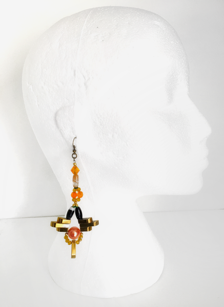 The Graduated Hematite and Agate Drop Earrings Kit