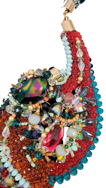 Cotia Swarovski Crystal-Embellished Multi-Gemstone Necklace