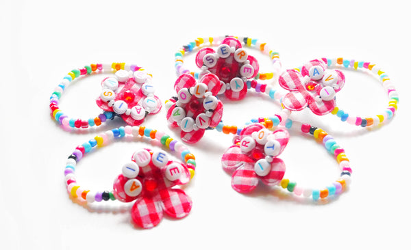 My Little Creator Name Your Daisy Personalised Beaded Hair Ties Kit!