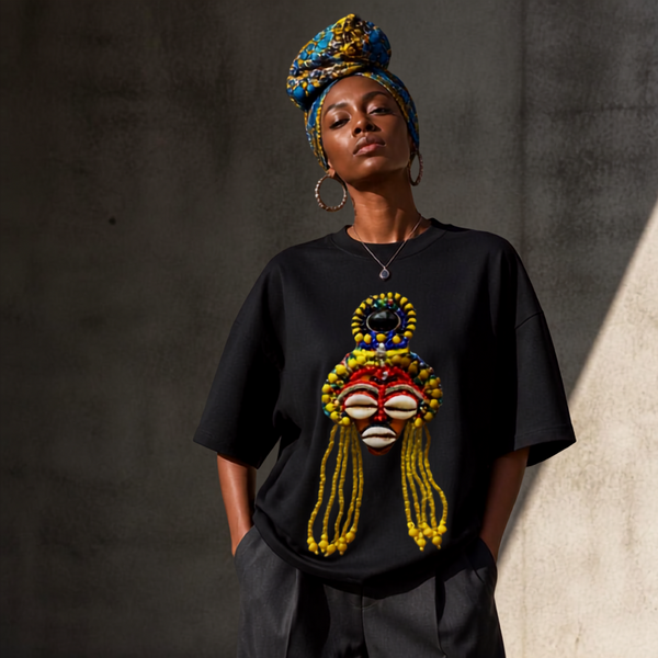 Agaba Crowned Unisex Black T-Shirt