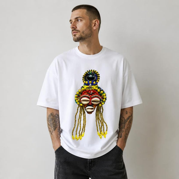 Agaba Crowned Unisex White T-Shirt