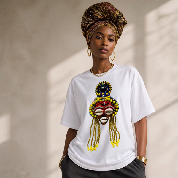 Agaba Crowned Unisex White T-Shirt
