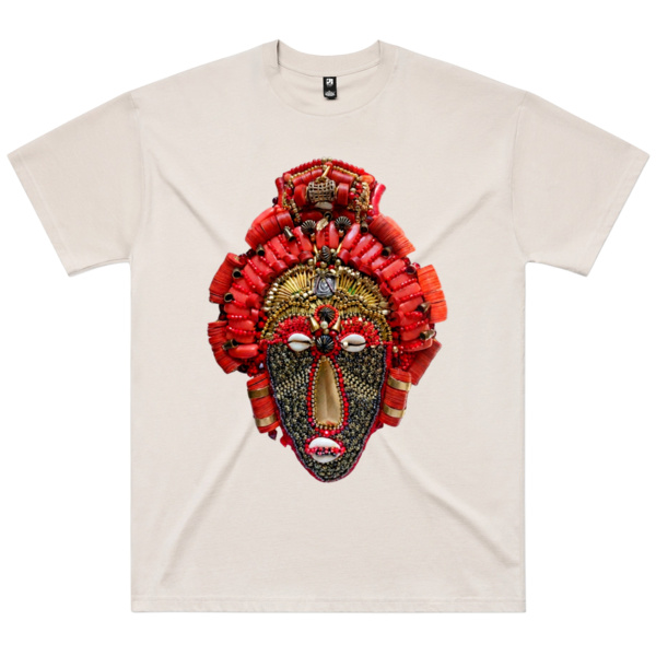Nnenwanyi Crowned Unisex Bone Colour Oversized T-Shirt