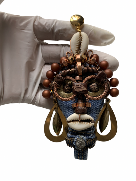 The Bantu Knot Queen Mother Statement Earrings
