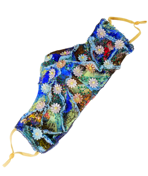 Blooming Marvellous Reusable Washable Applique And Embroidered Face Mask