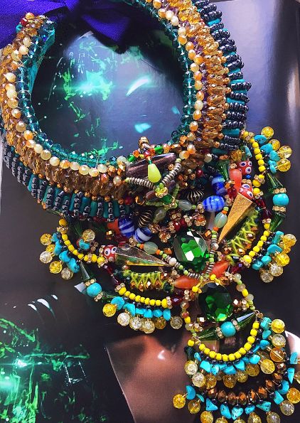 Raya Swarovski Crystal and Gemstone Beaded Necklace