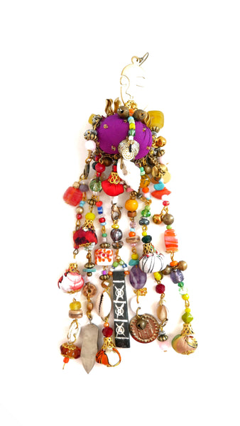 Willow-Multi-Beaded-Embellished-Chandelier Earrings=Earrings-African Jewellery-Tribal Jewellery- UK Jewellery Designer-Anita Quansah London-drop Jewellery-Morocco Jewellery