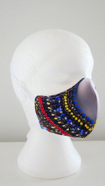 Limited Edition Bexley Print Beaded Face Mask