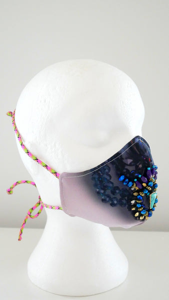 Limited Edition Remi Print Beaded Face Mask