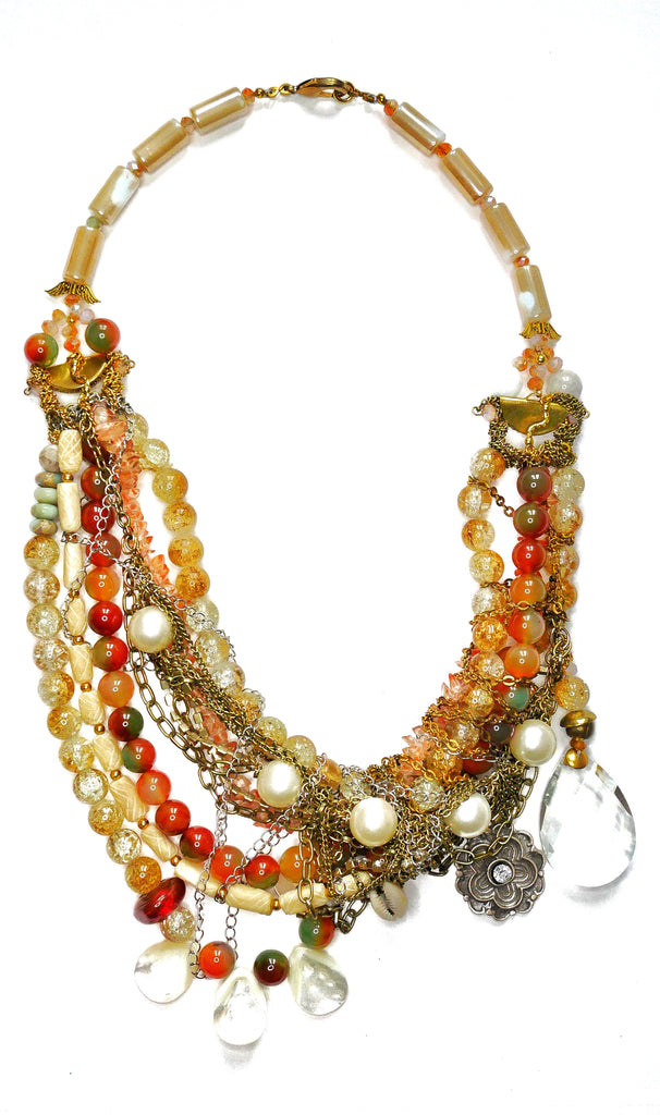 Manasa Gemstone-Embellished Layered Chain Necklace