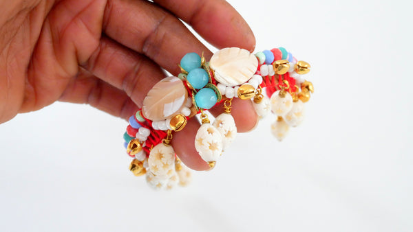 Ngozi Mother of pearl and Chalcedony  Bracelet
