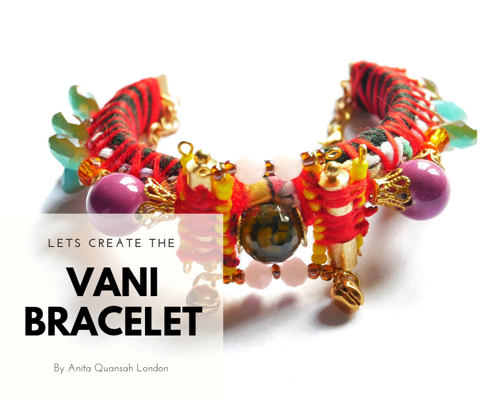 The Vani Multi Beaded-Embellished Cuff Jewellery Making Kit + Guide Intermediate Level