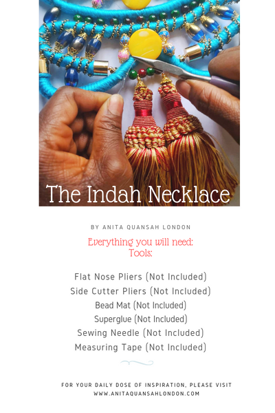 The Indah Multi-Beaded Cord Necklace Kit + Guide Advanced Level