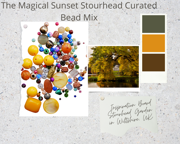 The Magical Sunset Stourhead Curated Bead Mix