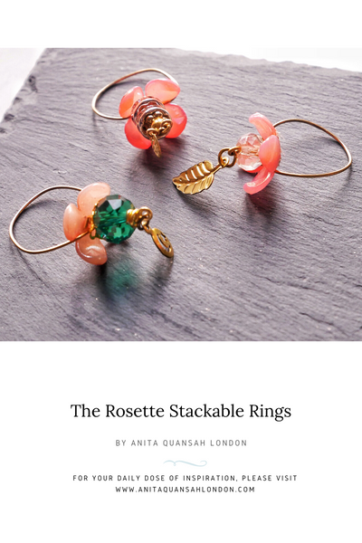 The Rosette Stackable Rings Jewellery Making Kit + Guide Beginners Level