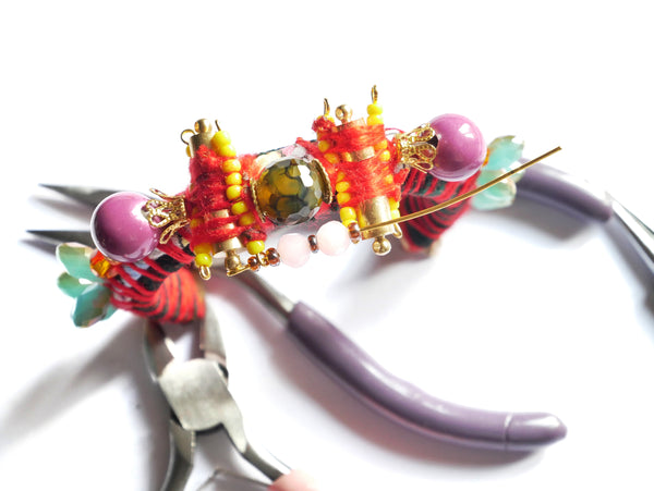 The Vani Multi Beaded-Embellished Cuff Jewellery Making Kit + Guide Intermediate Level
