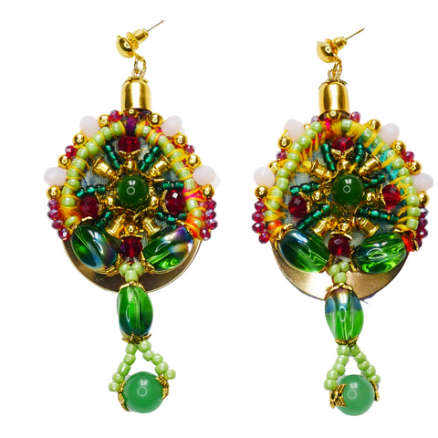 Zuna Gemstone-Embellished Drop Earrings