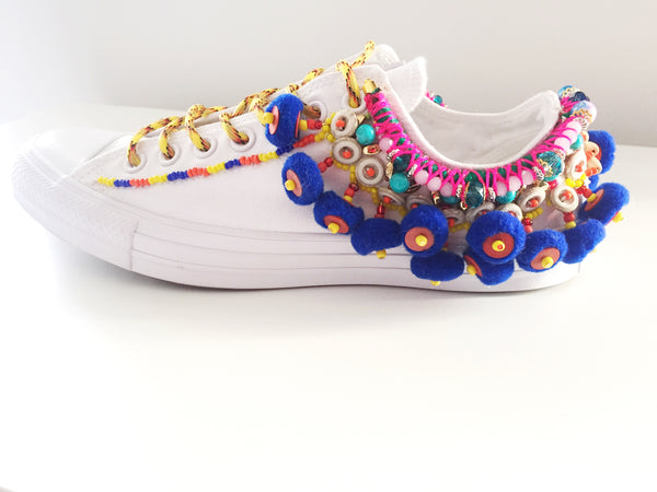 Lev Beaded Embellished Chuck Taylor All Star Low Top Converse