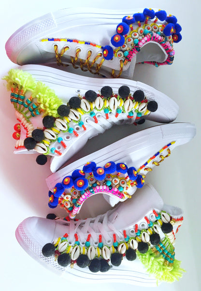 Lev Beaded Embellished Chuck Taylor All Star Low Top Converse